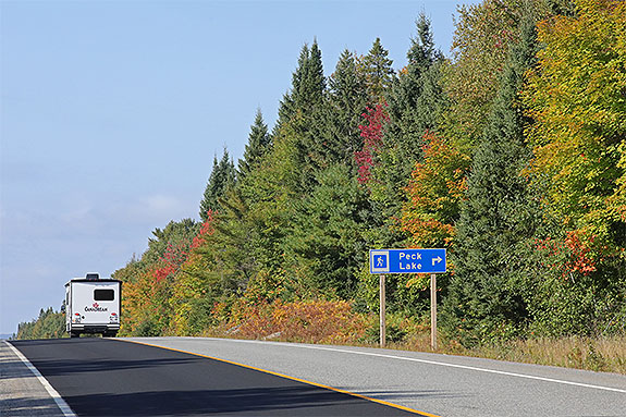Near Peck Lake Trail in Algonquin Park on September 18, 2025 (click to enlarge). Near Peck Lake Trail in Algonquin Park on September 18, 2025 (click to enlarge).