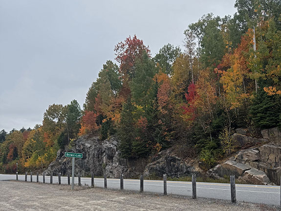 At Brewer Lake and Highway 60 in Algonquin Park on September 25, 2025 At Brewer Lake and Highway 60 in Algonquin Park on September 25, 2025