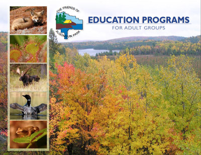 Download the Algonquin Park Group Education Program for Adult Groups