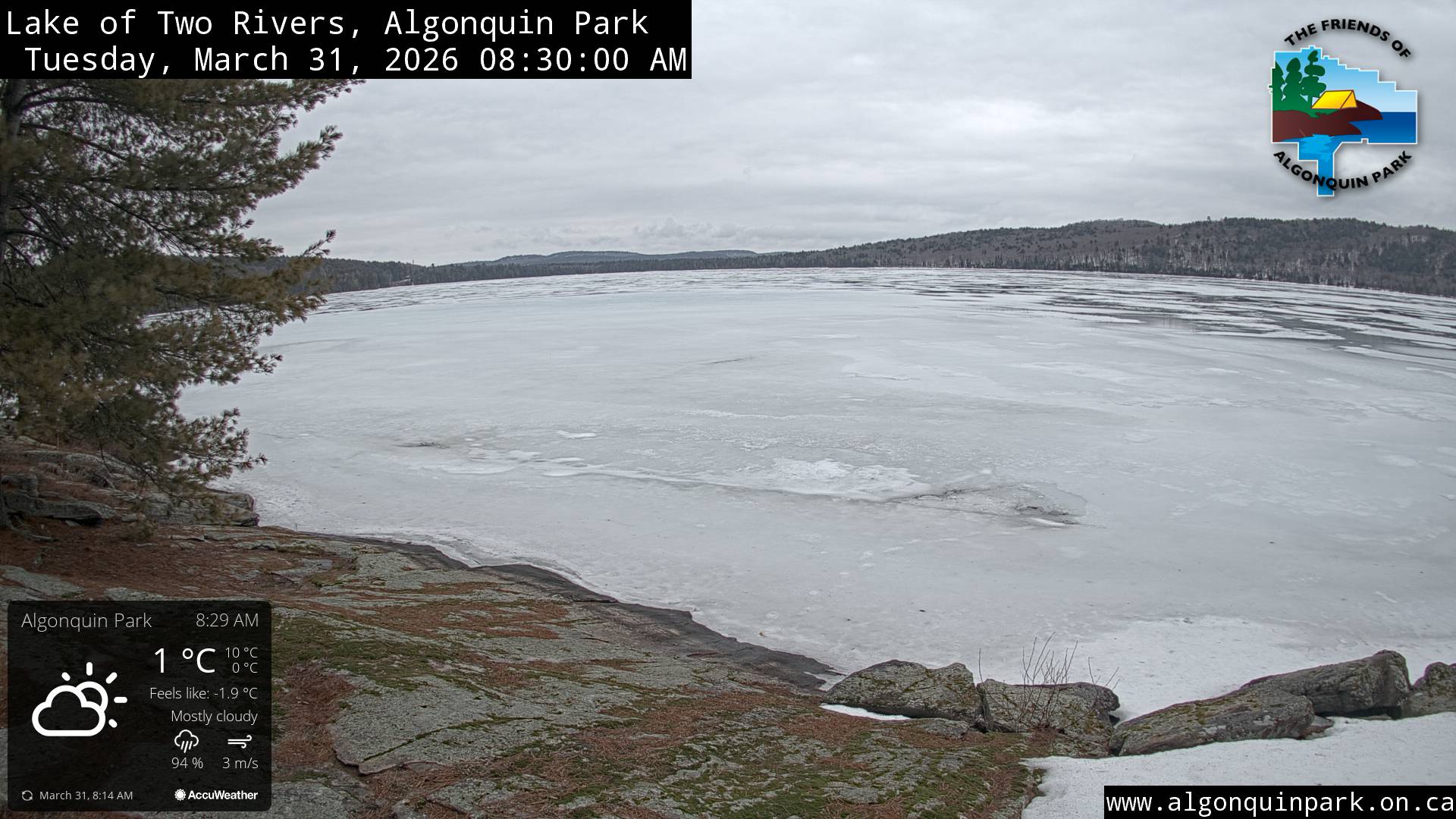 Latest Conditions at Lake of Two Rivers in Algonquin Park Latest Conditions at Lake of Two Rivers in Algonquin Park
