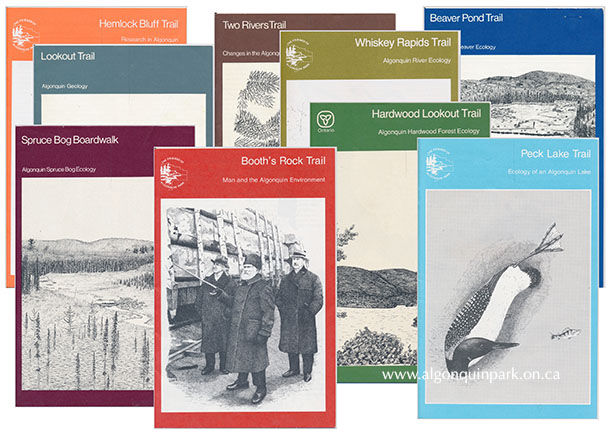 Image: By 1976, &ldquo;the nine&rdquo; trails of the new interpretive system have dedicated trail guides available to users at special trailhead dispensing signs. Text by Dan Strickland and illustrations by Howard Coneybeare. APPAC, M-7-1a; 1g; 1p; 2d; 2h; 2m; 3b; 3m; 3v. 