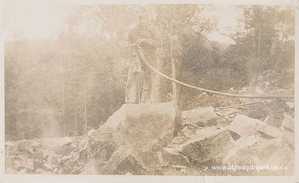 "Val. Rose and the Jack Hammer." APPAC, 2021.18.55. Estate of Janet Ivel (Hughes) Gurr. 