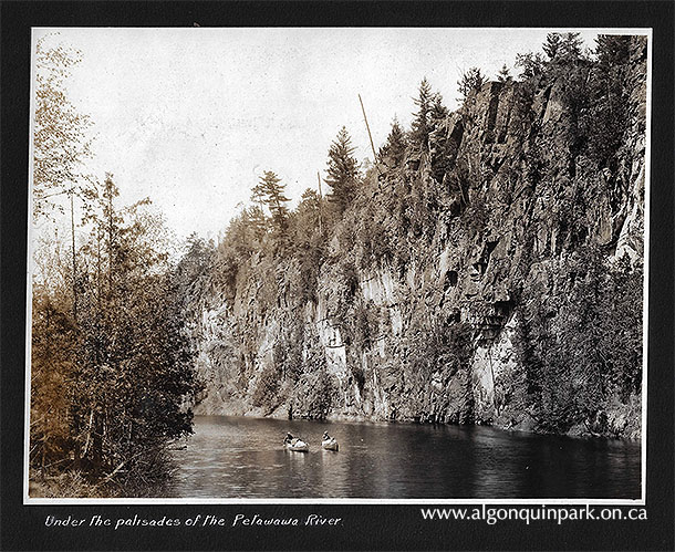 Black and white photographic print of a colour painting made of one of the photographs from V.B. Gray’s fishing trip, 1925. The painting was to hang in the Canadian National Railway’s office building in New York City. APPAC, x2024.4.1-77. 