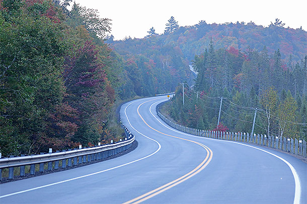 Approaching the West Gate in Algonquin Park on September 21, 2024. 