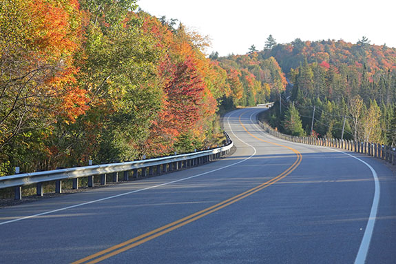 Approaching the West Gate of Algonquin Park on September 30, 2024